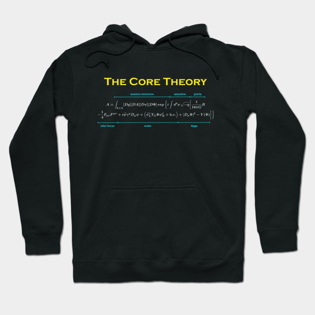 The Core Theory (light text) Hoodie by Sean Carroll